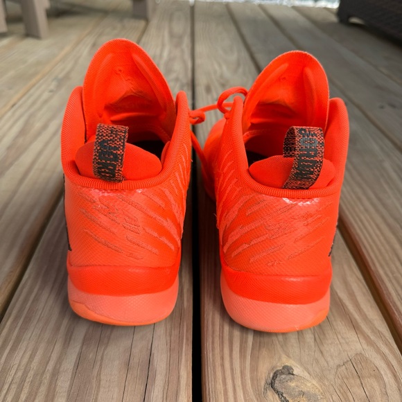 Jordan Super Fly 5 Infrared 23 (844677-606) Men’s size 7.5 Bright Mango EUC - Picture 4 of 15